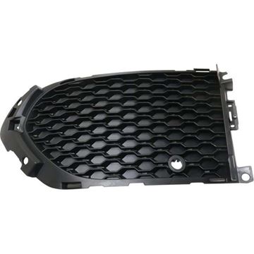 Jaguar Driver Side Bumper Grille-Textured Black, Plastic, Replacement RJ01550004