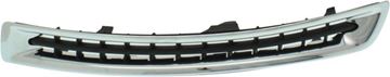 Driver Side Bumper Grille Replacement Series-Black and chrome, Plastic, Replacement RV01550008