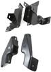 Chevrolet Front, Driver And Passenger Side Bumper Bracket-Steel, Replacement C013703