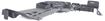 Hyundai Front, Driver Side Bumper Bracket-Plastic, Replacement H013148