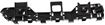 Honda Front, Driver Side Bumper Bracket-Plastic, Replacement REPH013152