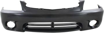 Bumper Cover, Accent 00-02 Front Bumper Cover, Primed, W/ Fog Light Holes, Hatchback, Replacement H010329