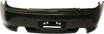 Bumper Cover, Tiburon 03-08 Rear Bumper Cover, Primed, W/ Dual Exhaust Holes, Replacement H760146