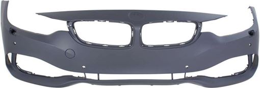 Bumper Cover, 4-Series 14-17 Front Bumper Cover, Prmd, W/O M Sport Pkg, W/ Hlw And Pdc Holes, W/O Ipas Holes, Conv/Cpe/Hb, Replacement RB01030012P