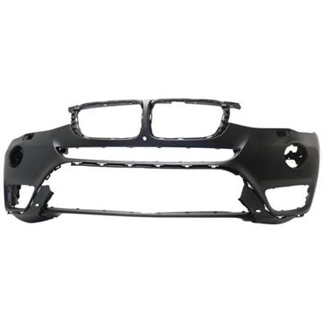 Bumper Cover, X3 15-17 Front Bumper Cover, Primed, W/O M Pkg, W/ Fl Holes, W/O Surround View/Ipas Holes, Replacement RB01030029P