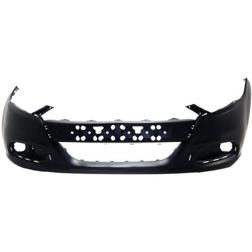 Bumper Cover, Dart 13-16 Front Bumper Cover, Primed, W/O Tow Hook Holes - Capa, Replacement RD01030002PQ