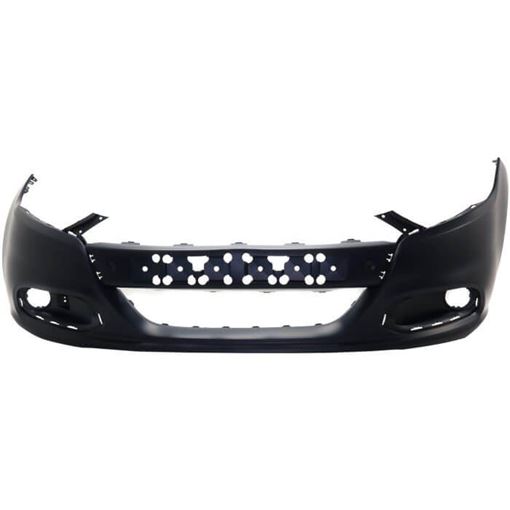 Bumper Cover, Dart 13-16 Front Bumper Cover, Primed, W/O Tow Hook Holes, Replacement RD01030002P