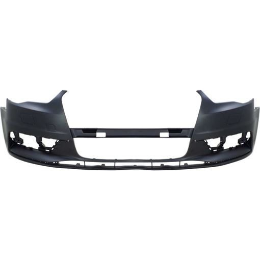 Bumper Cover, A3 15-16 Front Bumper Cover, Primed, W/O Hlw, W/O Pas Holes, Conv/Sdn, Replacement REPA010363P