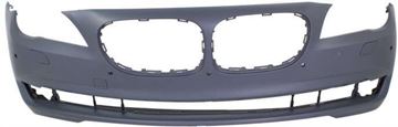 Bumper Cover, 7-Series 09-12 Front Bumper Cover, Primed, W/O M Pkg, W/ Pdc Snsr Holes, W/ Side View Cam, Replacement REPB010350P