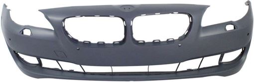 Bumper Cover, 5-Series 11-13 Front Bumper Cover, Primed, W/O M Pkg, W/ Pdc Snsr Holes, W/O Side View Cam, Sdn, Replacement REPB010376P