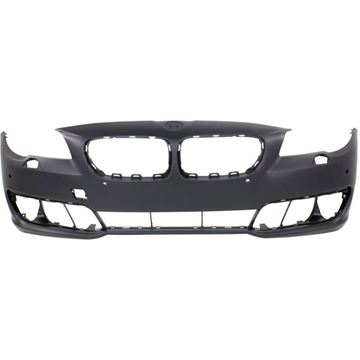 Bumper Cover, 5-Series 14-16 Front Bumper Cover, Primed, W/O M Pkg, W/ Pdc Snsr Holes, W/O Side View Cam, Sdn - Capa, Replacement REPBM010363PQ