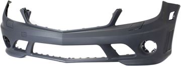 Bumper Cover, C63 Amg 08-11 Front Bumper Cover, Primed, W/ Headlight Washer Holes, W/O Parktronic Holes, Replacement REPBZ010341P