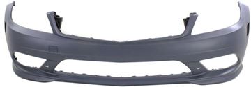 Bumper Cover, C-Class 08-11 Front Bumper Cover, Primed, W/ Amg Pkg, W/O Hlw And Parktronic Holes, W/ Drl, Replacement REPBZ010356P