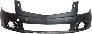 Cadillac Front, Upper Bumper Cover-Primed, Plastic, Replacement REPC010325P