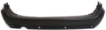 Bumper Cover, Grand Caravan 05-07 Rear Bumper Cover, Primed, W/ Rear Obj Snsr Holes, W/ Single Exh Hole And Blk Trim, W/O Chr Mldg, W/ Stow And Go Seat, Replacement REPC760101P