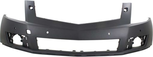 Cadillac Front, Upper Bumper Cover-Primed, Plastic, Replacement REPCD010303P