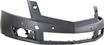 Cadillac Front, Upper Bumper Cover-Primed, Plastic, Replacement REPCD010305P