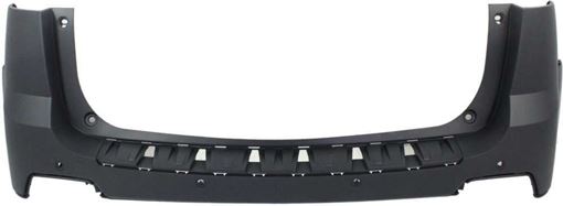 GMC Rear, Upper Bumper Cover-Primed, Plastic, Replacement REPG760104P