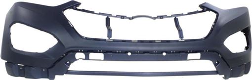 Hyundai Front, Upper Bumper Cover-Primed, Plastic, Replacement REPH010376P