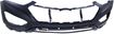 Hyundai Front, Upper Bumper Cover-Primed, Plastic, Replacement REPH010376P