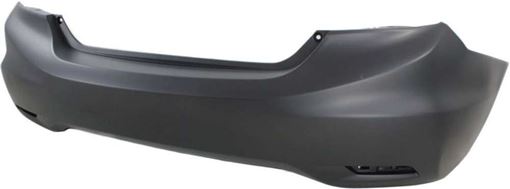 Honda Rear, Upper Bumper Cover-Primed, Plastic, Replacement REPH760150PQ