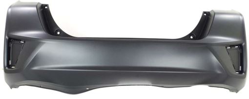 Bumper Cover, Fit 15-17 Rear Bumper Cover, Primed, Mexico Built, Replacement REPH760193P