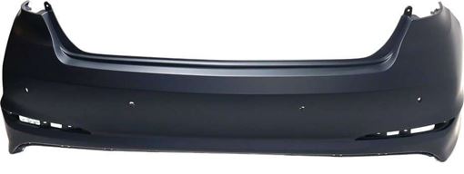 Hyundai Rear, Upper Bumper Cover-Primed, Plastic, Replacement REPHY760103P