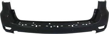 Bumper Cover, Grand Cherokee 11-15 Rear Bumper Cover, Primed, W/O Bsd, W/ Parking Aid Snsr Holes, Exc. Srt Models, Replacement REPJ760120P