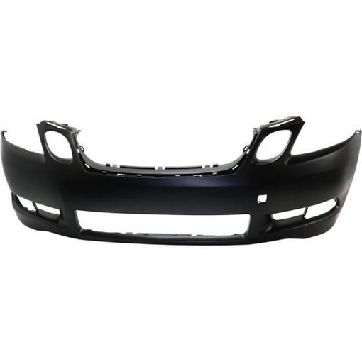 Bumper Cover, Gs430 06-07 Front Bumper Cover, Primed, W/ Headlight Washer Holes, W/O Park Assist Snsr Holes - Capa, Replacement REPL010358PQ