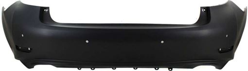 Bumper Cover, Es350 13-15 Rear Bumper Cover, Primed, W/ Parking Aid Snsr Holes, Replacement REPL760128P