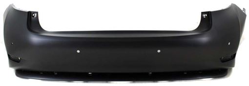 Bumper Cover, Es300h 13-15 Rear Bumper Cover, Primed, W/ Moulding And Parking Aid Snsr Holes - Capa, Replacement REPL760130PQ