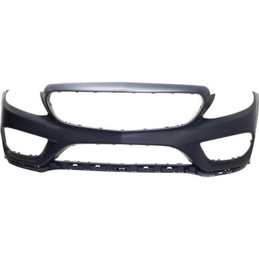 Bumper Cover, C-Class 15-18 Front Bumper Cover, Prmd, W/ Sport Pkg, W/O Ipas Holes, W/ Surround View, (Exc. C63), (17-17 Conv/Cpe)/Sdn, Replacement REPM010416P