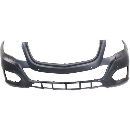 Bumper Cover, Glk-Class 13-15 Front Bumper Cover, Prmd, W/O Amg Styling Pkg, W/ Hlw And Parktronic Holes, Replacement REPM010421P