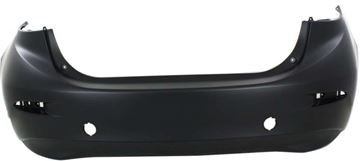 Bumper Cover, Mazda 3 14-18 Rear Bumper Cover, Primed, Sedan - Capa, Replacement REPM760152PQ