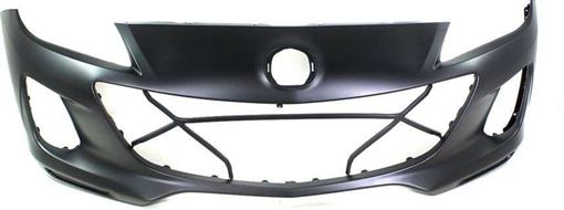 Bumper Cover, Mazda 3 12-13 Front Bumper Cover, Primed, Hatchback/Sedan - Capa, Replacement REPMZ010302PQ