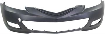 Bumper Cover, Mazda 3 07-09 Front Bumper Cover, Primed, Non-Turbo, Hatchback, Replacement REPMZ010307P