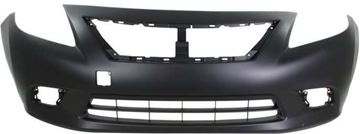 Nissan Front Bumper Cover-Primed, Plastic, Replacement REPN010345PQ