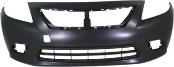 Nissan Front Bumper Cover-Primed, Plastic, Replacement REPN010345P