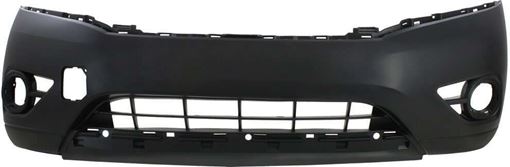 Nissan Front Bumper Cover-Primed top; Textured bottom, Plastic, Replacement REPN010360P