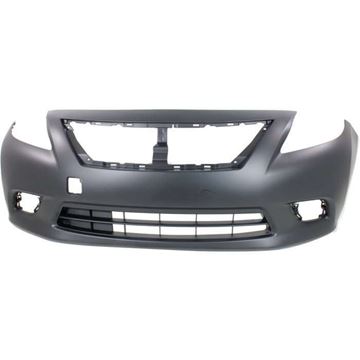 Nissan Front Bumper Cover-Primed, Plastic, Replacement REPN010374P