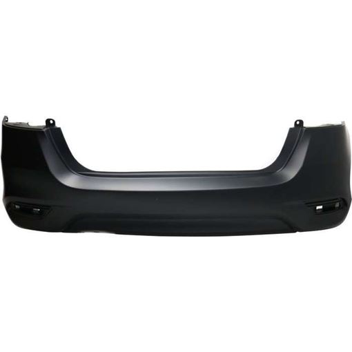 Nissan Rear Bumper Cover-Primed top; Textured bottom, Plastic, Replacement REPN760172P