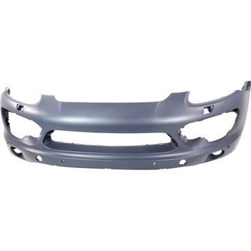 Bumper Cover, Cayenne 11-14 Front Bumper Cover, Primed, W/ Hlw And Ipas Holes, Base/Platinum Edition/S/Hybrid Models, Replacement REPP010342P