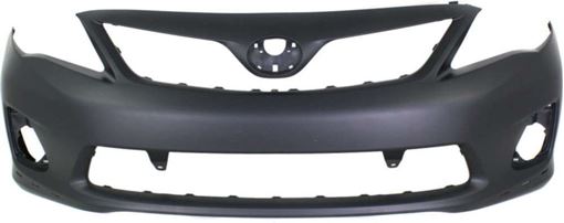 Toyota Front Bumper Cover-Primed, Plastic, Replacement REPT010356PQ