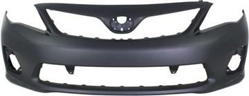 Bumper Cover, Corolla 11-13 Front Bumper Cover, Primed, W/ Spoiler Holes, S/Xrs Models, North America Built, Replacement REPT010356P