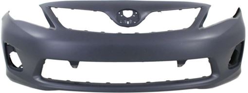 Toyota Front Bumper Cover-Primed, Plastic, Replacement REPT010357P