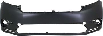 Toyota Front Bumper Cover-Primed, Plastic, Replacement REPT010360PQ