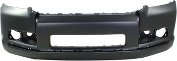 Bumper Cover, 4Runner 10-13 Front Bumper Cover, Primed, W/ Chr Trim And Mldg Hole, Limited Model, Replacement REPT010373P