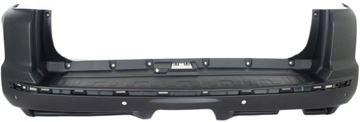 Bumper Cover, 4Runner 14-18 Rear Bumper Cover, Primed, W/ Chrome Trim, Limited/Sr5 Models, Replacement REPT760160P