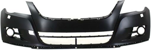 Bumper Cover, Tiguan 09-11 Front Bumper Cover, Primed, W/ Headlight Washer Holes, Type 2, Replacement REPV010327P