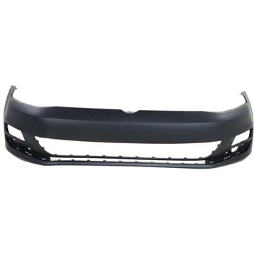 Bumper Cover, Golf/Golf Sportwagen 15-17 Front Bumper Cover, Assy, Prmd, W/O Hlw And Parallel Park Assist Snsr Holes, Replacement REPV010363P